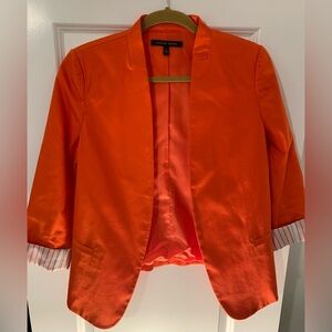 Cynthia Steffe | Blazer/ Jacket | Size 8 |Bright Orange | Open Front Dress